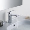 Premium Single Hole Brass Bathroom Faucet - Matte Black