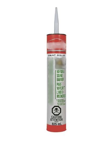 Acoustic Sealant - Vapor Barrier Adhesive- Black - 825-ml