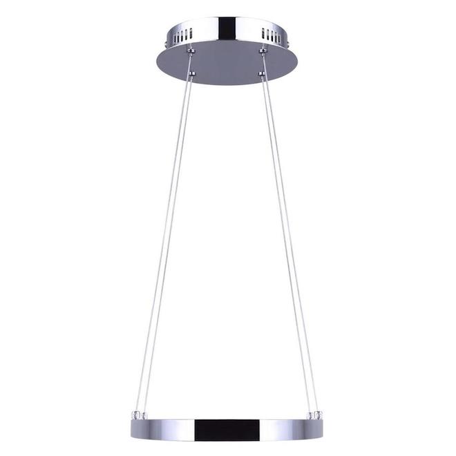 Dimmable Chandelier, Chrome Finish