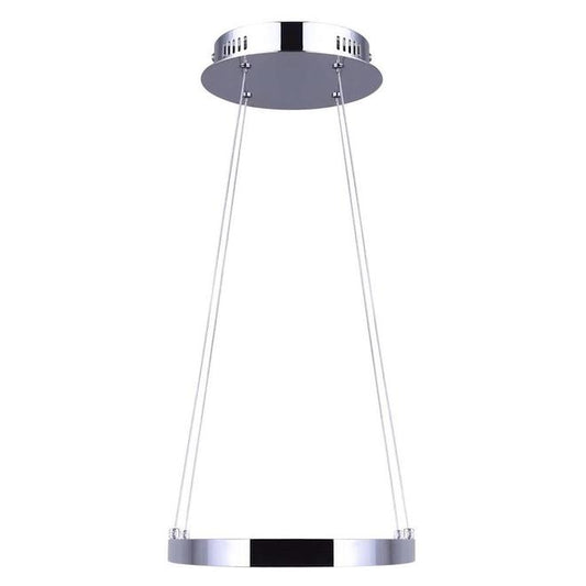 Dimmable Chandelier, Chrome Finish