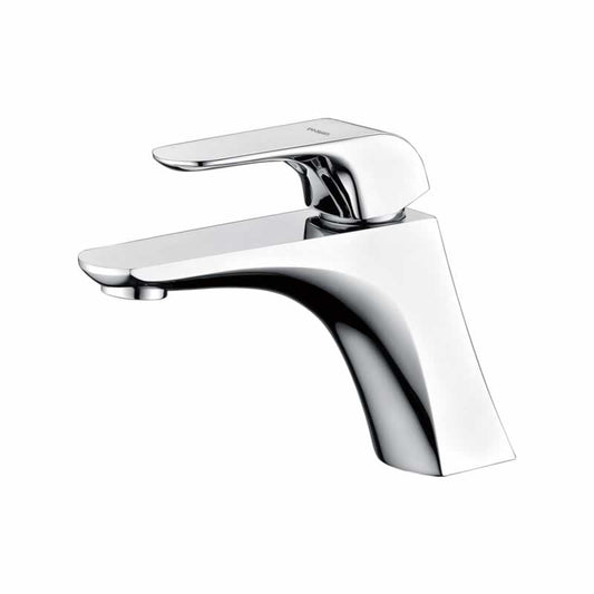 Brass Single Handle Bathroom Faucet - Polished Chrome