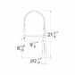 Pull-Out Brass Kitchen Faucet - Polished Chrome