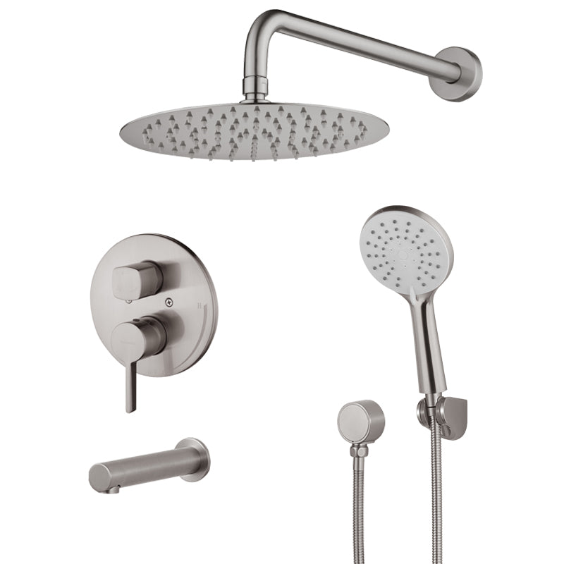 Round 3-Function Shower Set - Polished Chrome