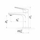 Brass Single Handle Bathroom Faucet - Matte Black