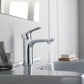 Premium Single Hole Brass Bathroom Faucet - Matte Black