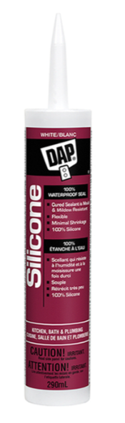 DAP 290-ml White Silicone Kitchen, Bath and Plumbing Sealant