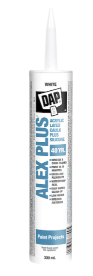 DAP Alex Plus 300-ml White Acrylic Latex Plus Silicone Caulking