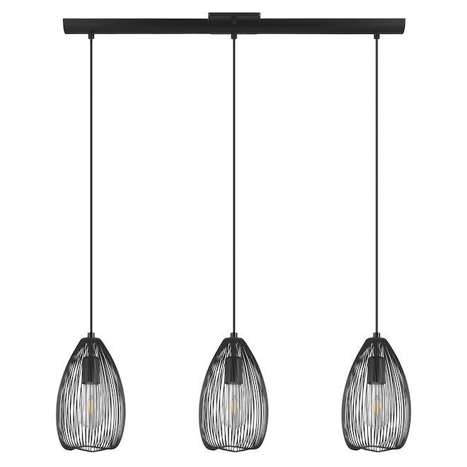 3-Light Dimmable Pendant Fixture