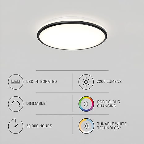 Smart LED Flush Mount Light - Adjustable