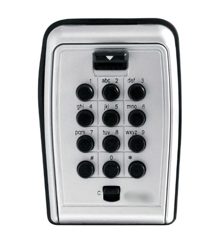 Lock Wall-Mounted Padlock with Alpha-Numeric Keypad