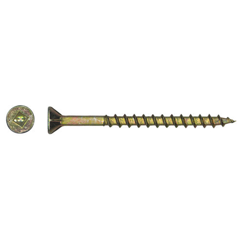 Zinc-Plated Wood Screws #10 x 3.5" - 5 lbs Box (305 screws)