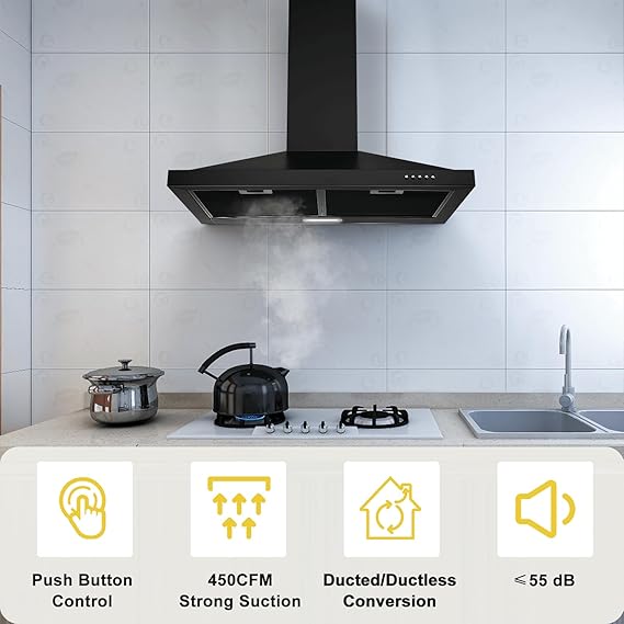 SNDOAS GD1775BPA Wall-Mounted Range Hood