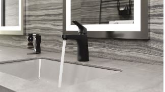 Bathroom Sink Faucet - High Arc Black