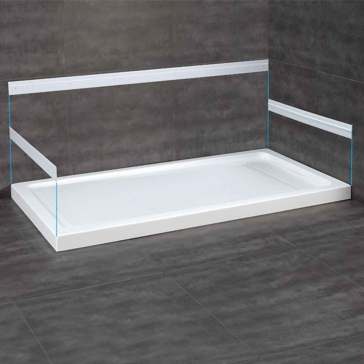 Rectangular Shower Base -60 x 30 Inches - White