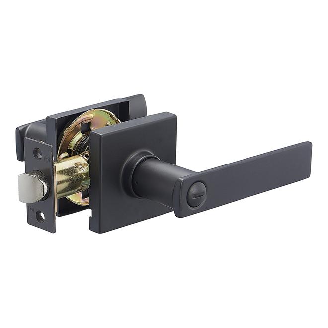 8-Pack Black Reversible Passage Lever