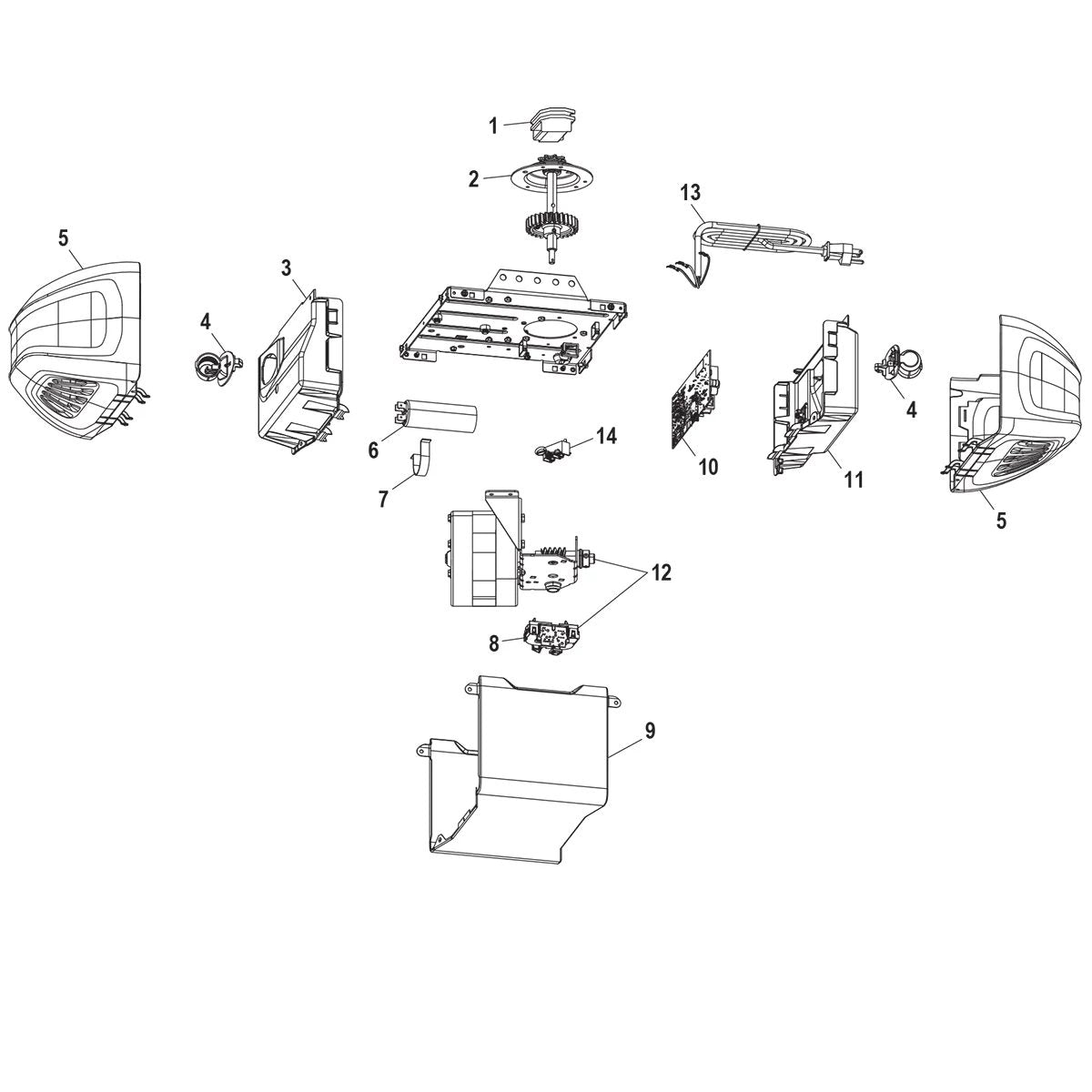 Chain Drive Wi-Fi Garage Door Opener (Motor)