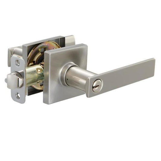 Entry Lever - Satin Nickel Finish